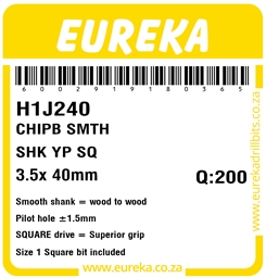 H1J240 - Chipboard Square Drive -H1J240_Label_T